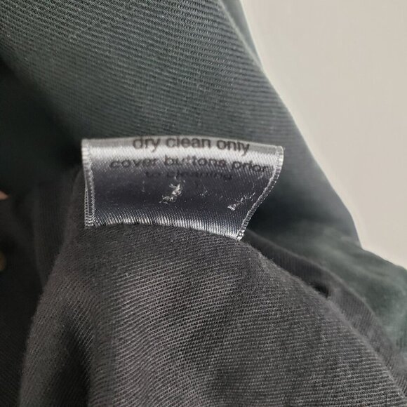 John Varvatos Collection Asymmetrical Moto Jacket Black Linen Cotton Size 54/L - Picture 9 of 11